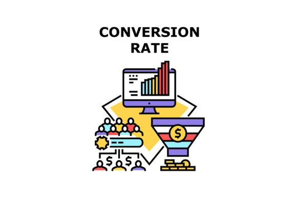 Download Conversion Rate Icon Vector Illustration - Premium Resources