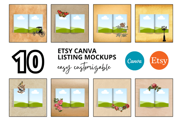 Download 10 Book Etsy Mockup Listtngs - Premium Resources