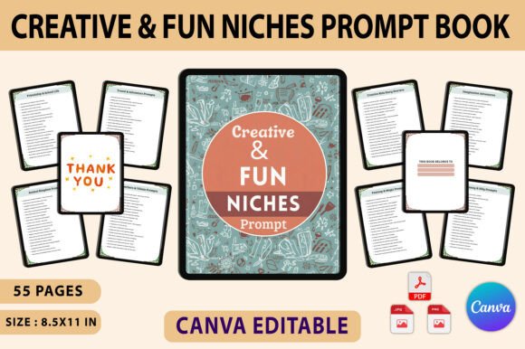 Download Creative &amp; Fun Niches Prompt Book - Book Collection