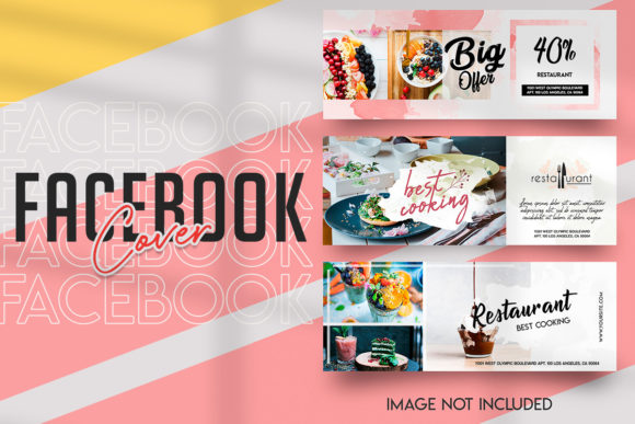 Download Food Banner Facebook Template Set - Book Collection