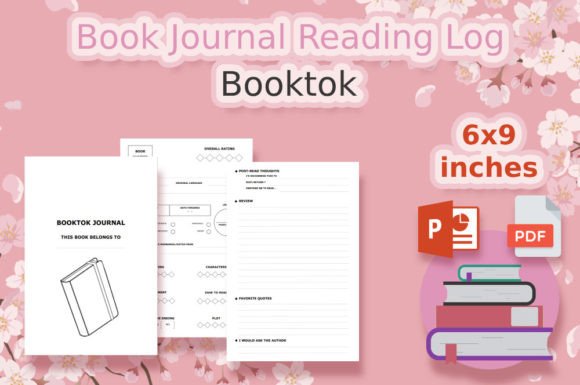 Download Book Journal Reading Log, Booktok Review - Book Collection