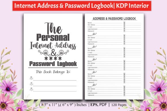 Download Kdp Interior Address &amp; Password Logbook - Book Collection