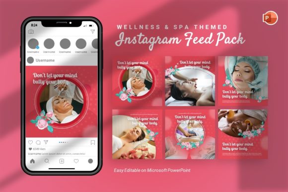 Download Instagram Feed - Wellness Template - Feed Collection