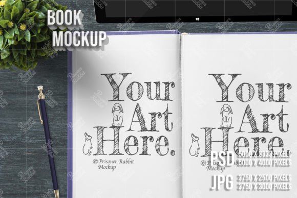Download Notebook Vertical Double Page PSD Mockup - Book Collection