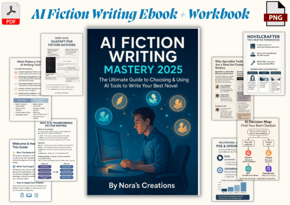 Download AI Fiction Writing Ebook + Workbook - Book Collection