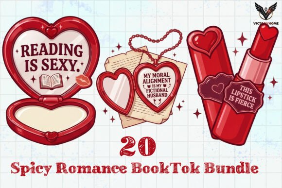 Download Spicy Romance BookTok Bundle PNG - Book Collection