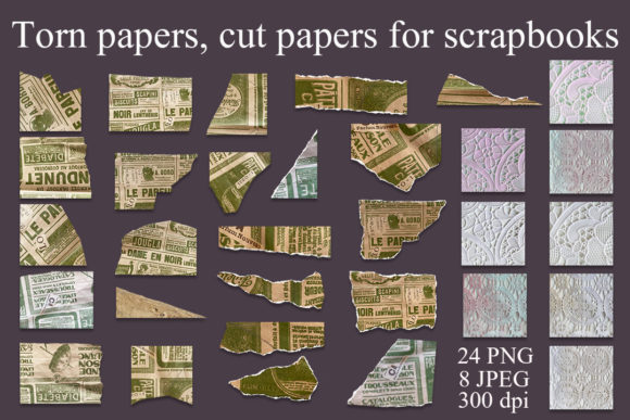 Download Scrapbooking Paper Scraps - Book Collection