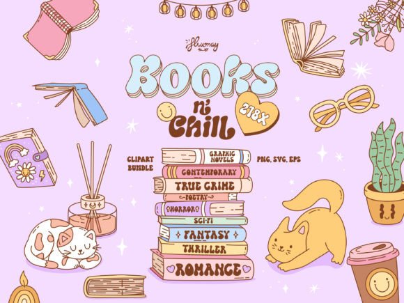 Download Reading Books and Chill Groovy Bundle - Book Collection