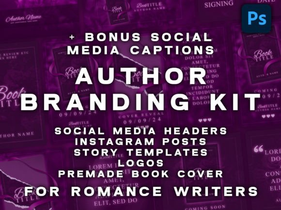 Download Romance Book Social Media Templates Kit - Book Collection