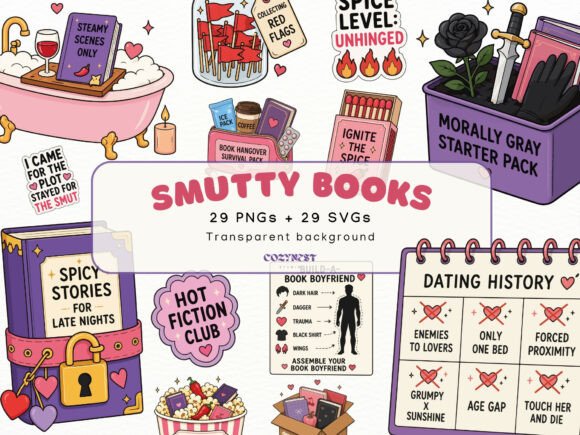 Download Spicy Romance Books Clipart Bookish PNG - Book Collection