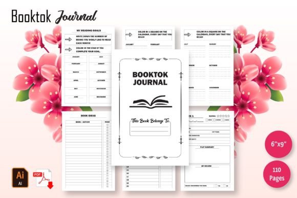 Download Booktok Journal for 100 Book -  KDP - Book Collection