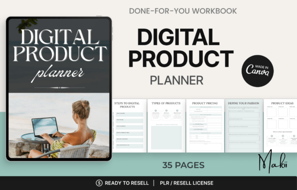 Download Digital Product Planner, Canva EBook - Book Collection