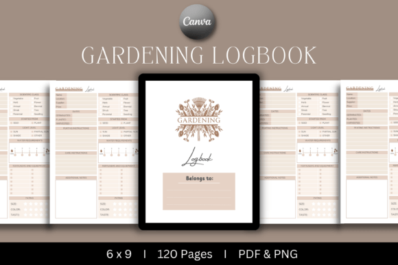 Download Gardening Logbook | KDP Interior - Book Collection