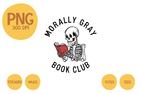 Download Bookish Morally Gray PNG Booktok Merch - Book Collection