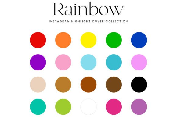 Download Rainbow Instagram Highlight Covers - Rainbow instagram Collection