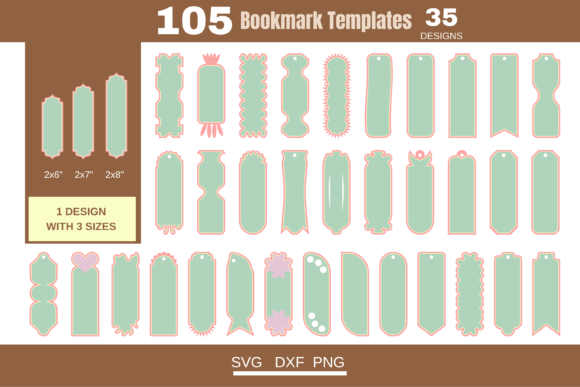 Download Creative Bookmark Templates Bundle - Book Collection